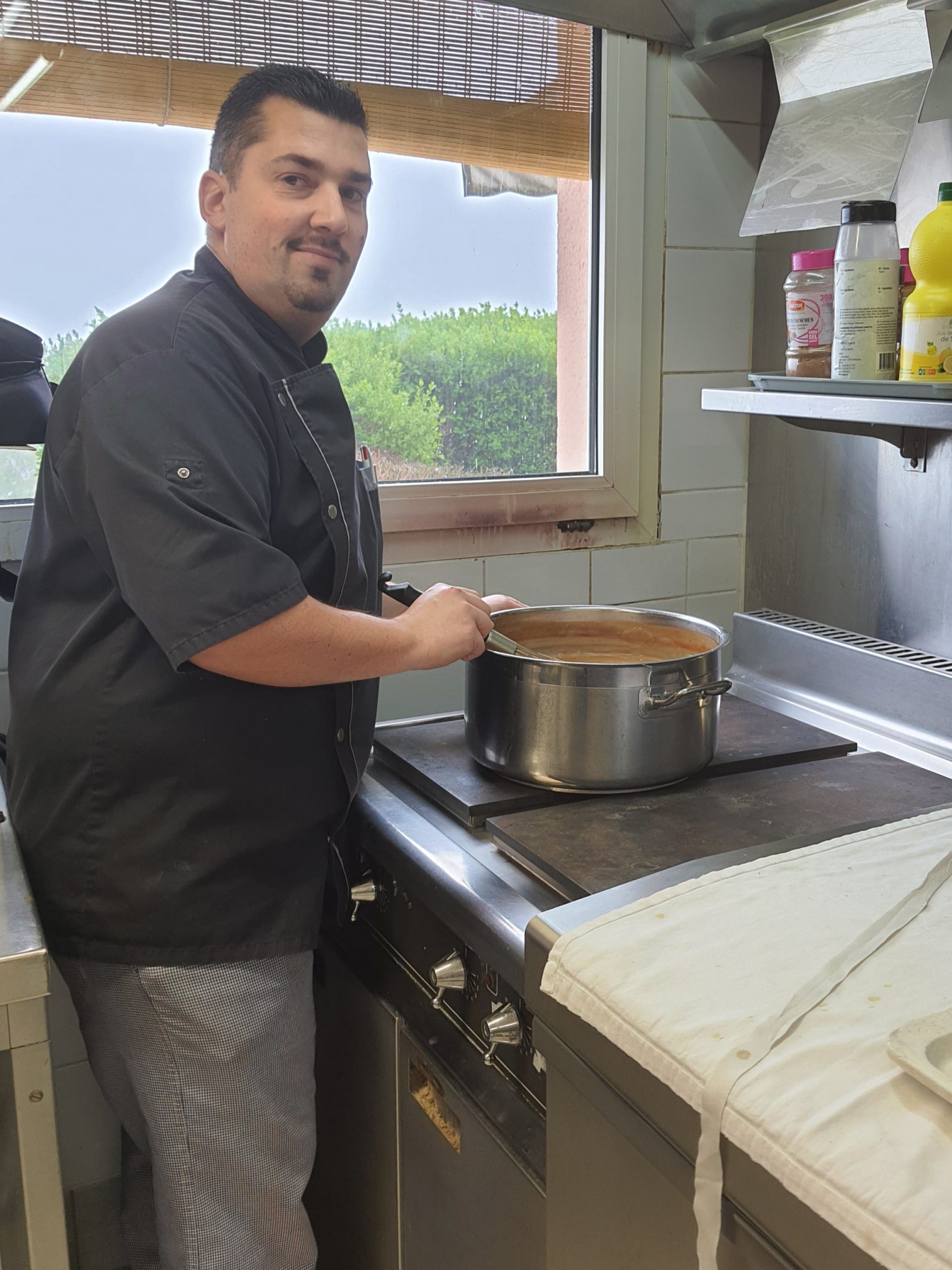 Olivier Chef cuisinier aux Jardins d'Iroise de Tosny